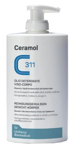 UNIFARCO CERAMOL OLIO DETERGENTE VISO/CORPO 400 ML