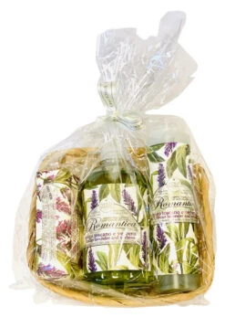 SPIGO TOSCANO E VERBENA CESTO CON SAPONETTA 250 G + LIQUIDO 300 ML + LIQUIDO 500 ML